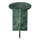 Angled Base Marble Side Table