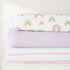 Rainbows Crib Fitted Sheet Bundle