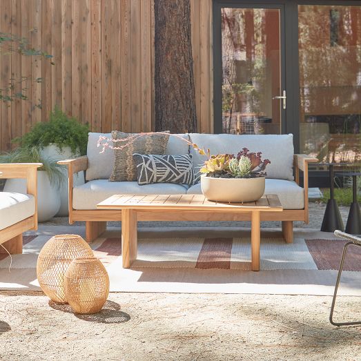 Anton Outdoor Teak Sofa (75