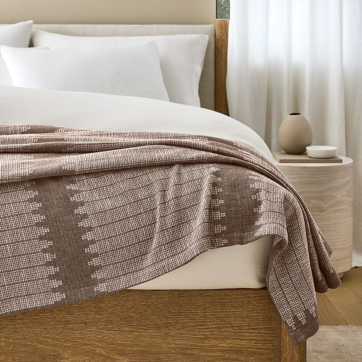 Reversible Woven Bed Blanket West Elm