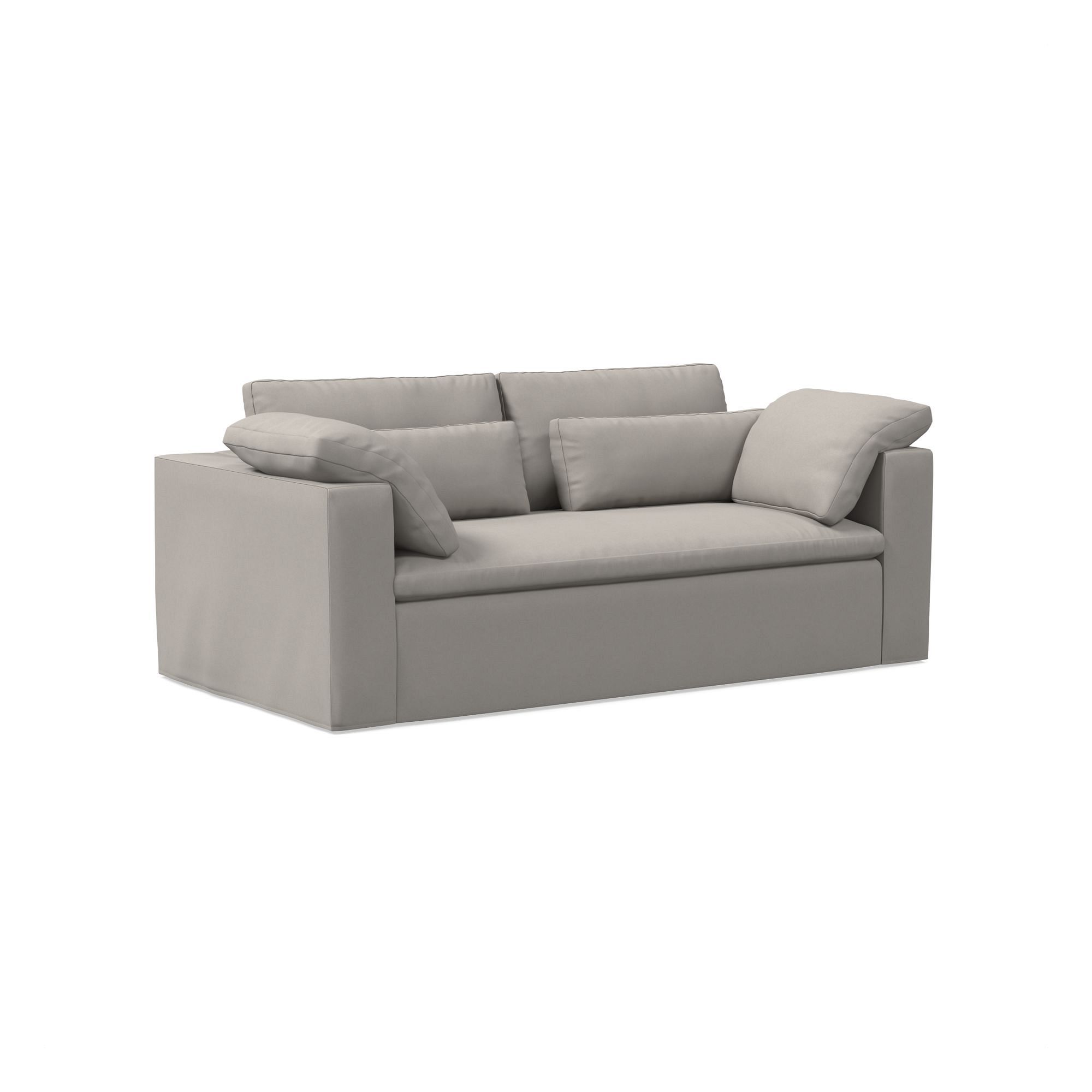 Harmony Modular Skirted Slipcover Sofa (82"–92") | West Elm