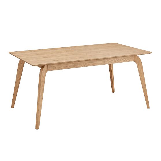 Modern Oak Extendable Dining Table with Butterfly Leaf, 63"-83"