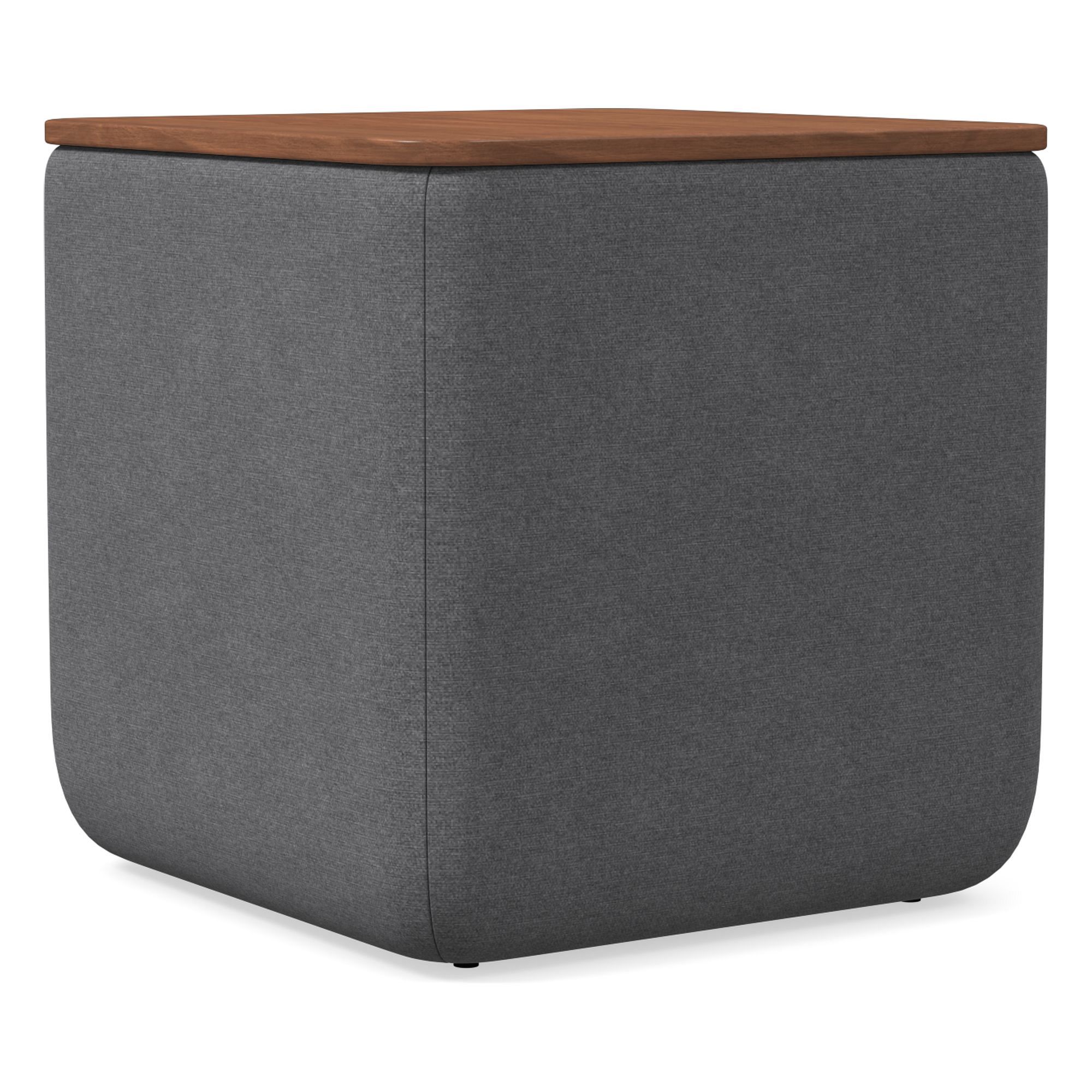 Upholstered Square Storage Ottoman | West Elm