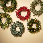 Pre-Lit Faux Pine &amp; Magnolia Wreath &amp; Garland