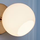 Staggered Glass Partial Shade - Open Side (Milk)