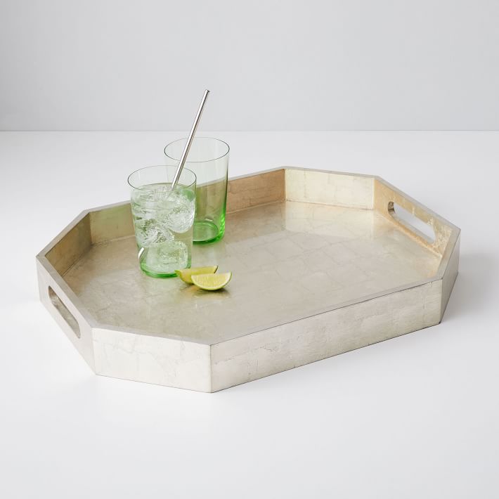 Lacquer Wood Trays - Geo