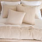 European Flax Linen Mini Waffle Duvet Cover &amp; Shams