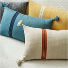 Silk Mono Stripe Lumbar Pillow Cover