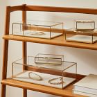 Terrace Gold &amp; Glass Jewelry Boxes