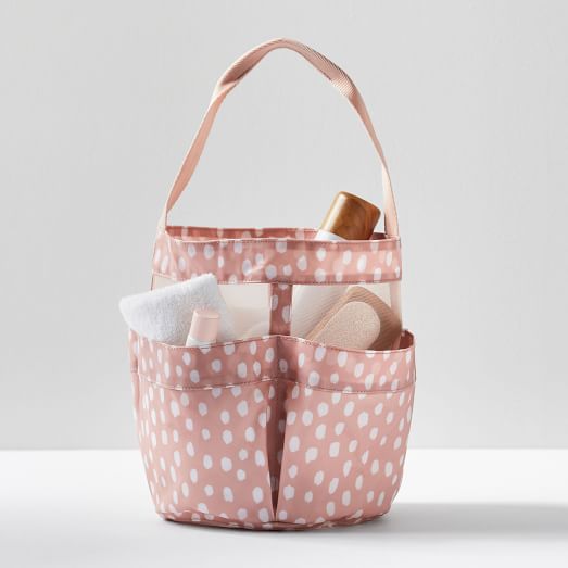 Brushstroke Dot Shower Caddy West Elm