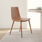 Open Box: Slope Leather Dining Chair - Wood Legs