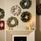 Faux White Berry Wreath &amp; Garland