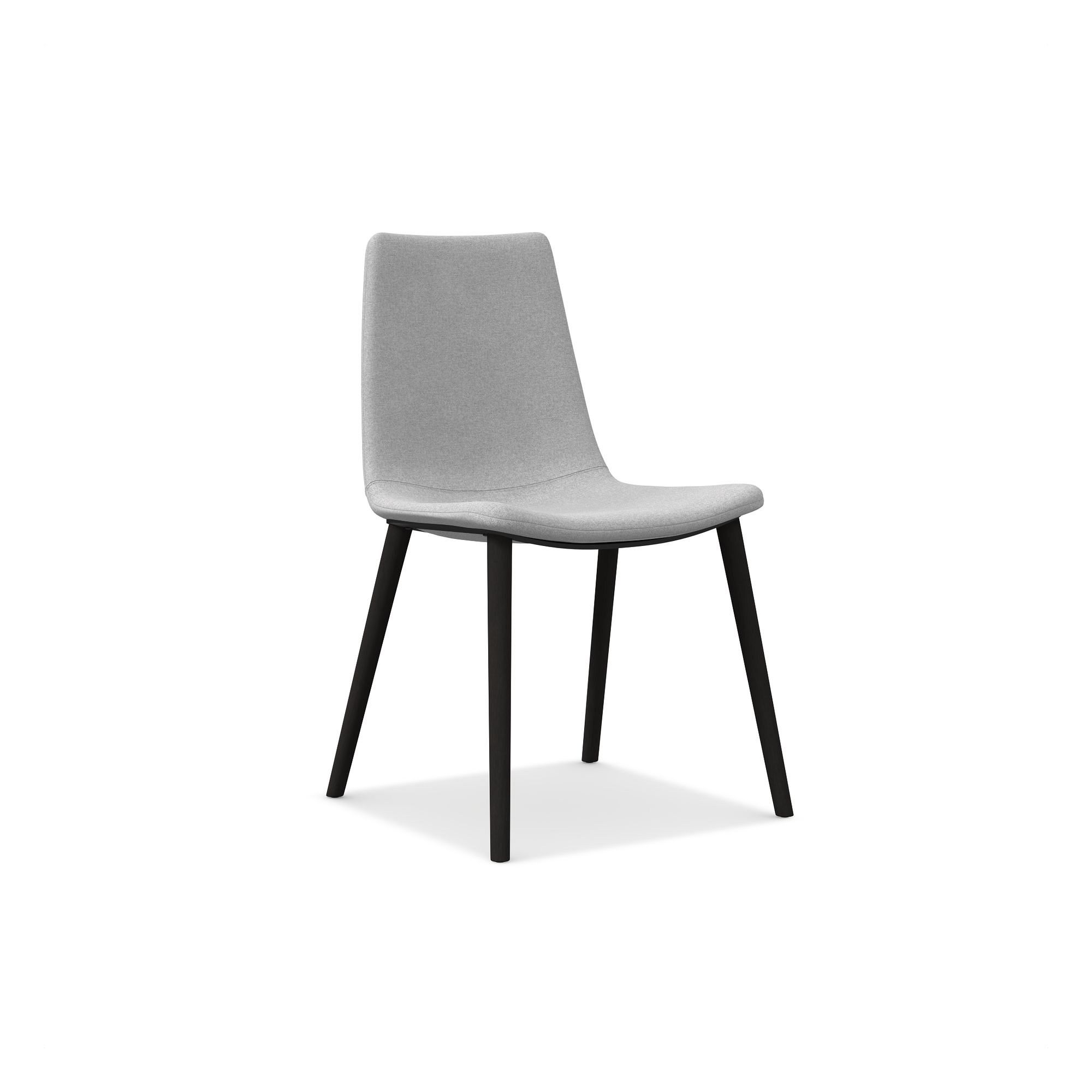 Slope Upholstered Dining Chair - Wood Legs | West Elm