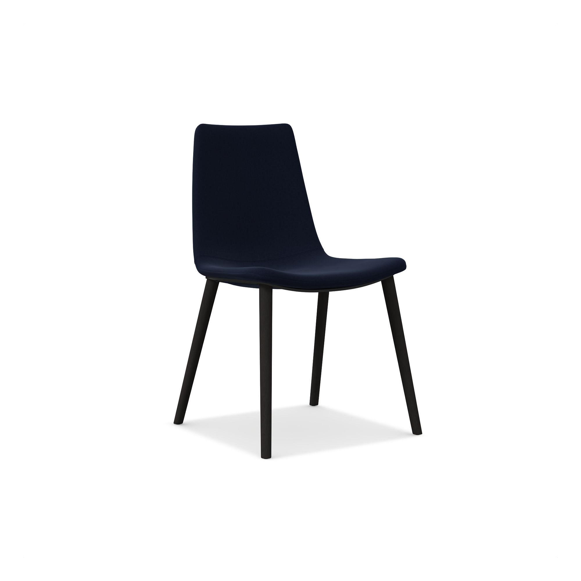 Slope Upholstered Dining Chair - Wood Legs | West Elm