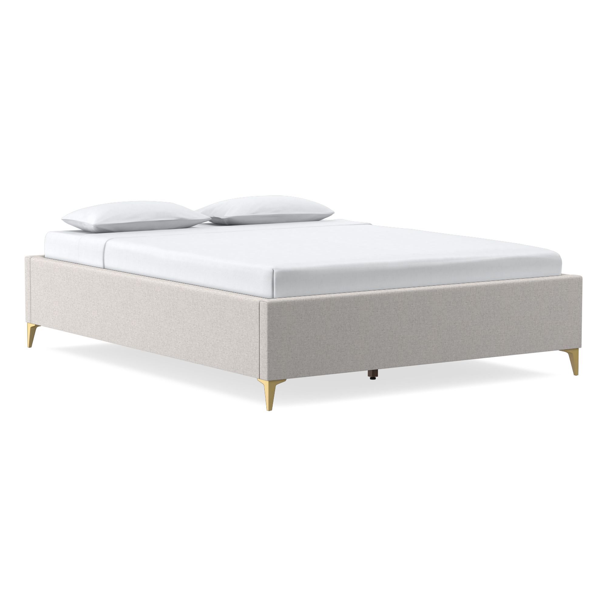 Upholstered Low Profile Bed Frame | West Elm