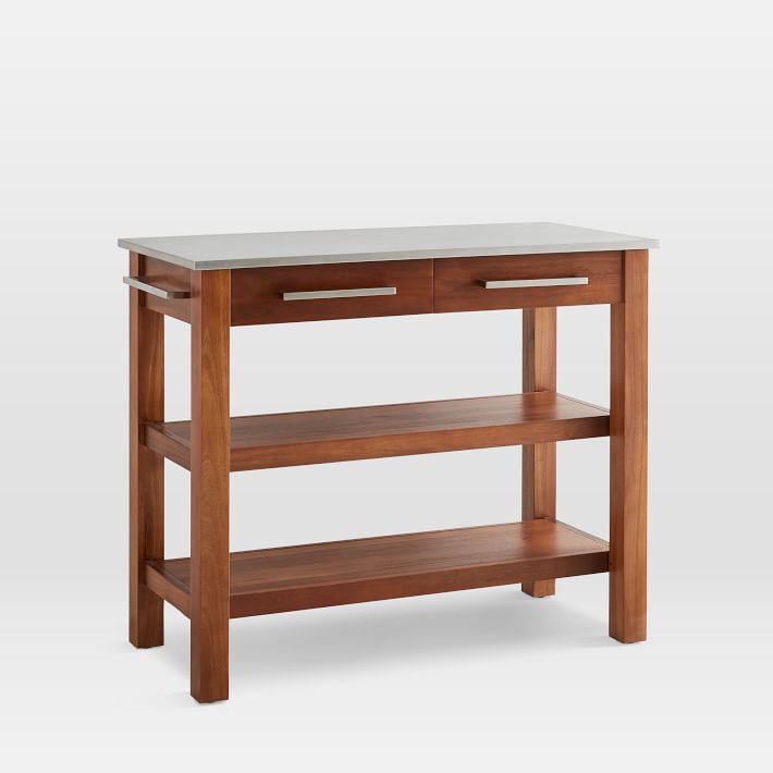 Open Box Rustic Kitchen Prep Counter West Elm