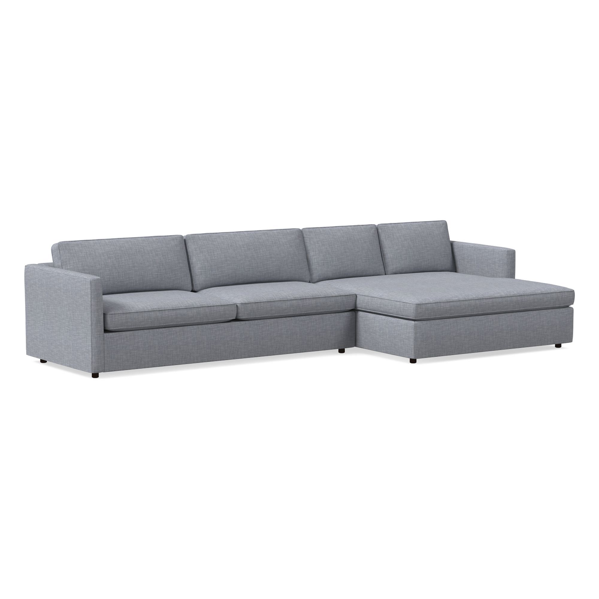 Harris Double Wide Chaise Sectional | Sofa With West Elm