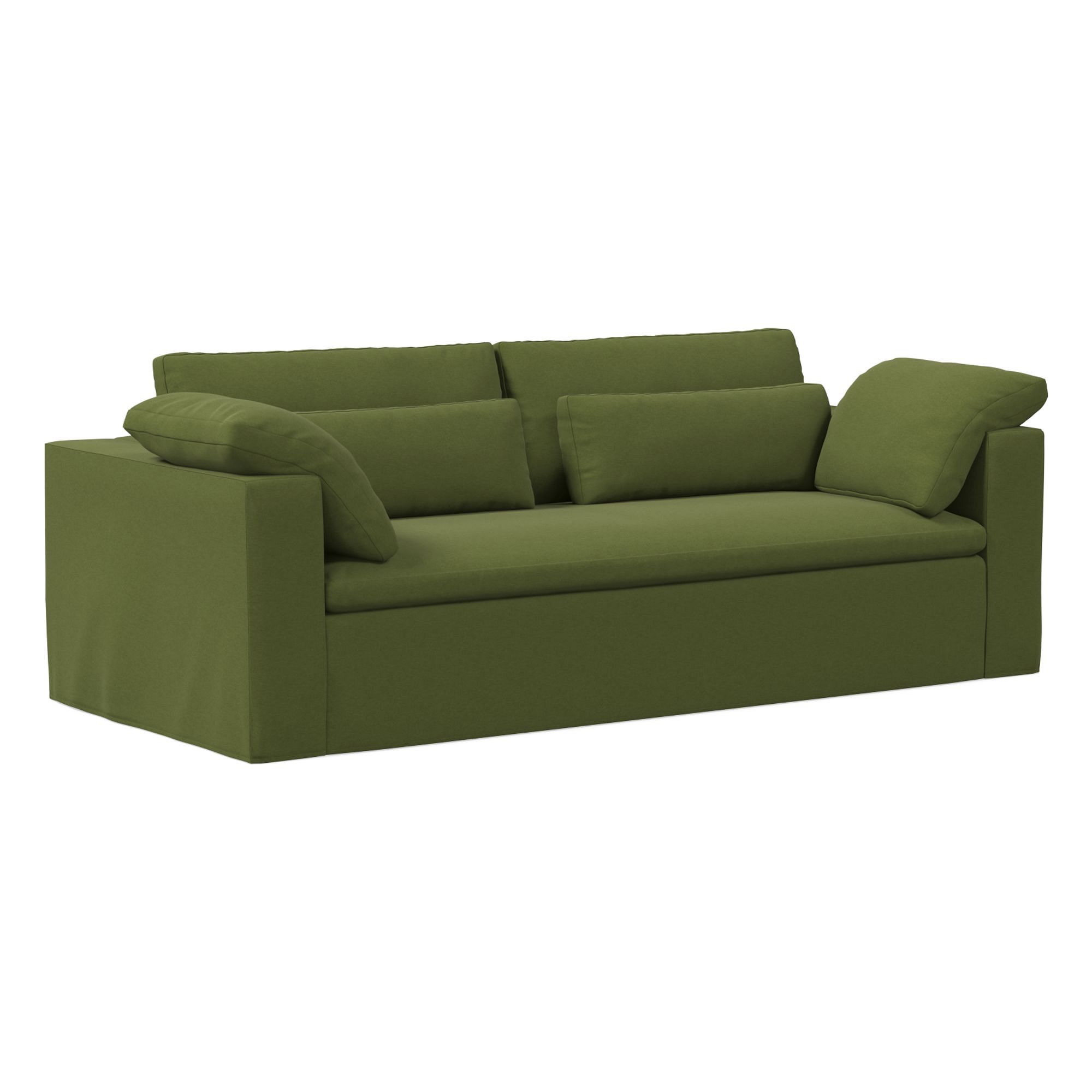 Harmony Modular Skirted Slipcover Sofa (82"–92") | West Elm