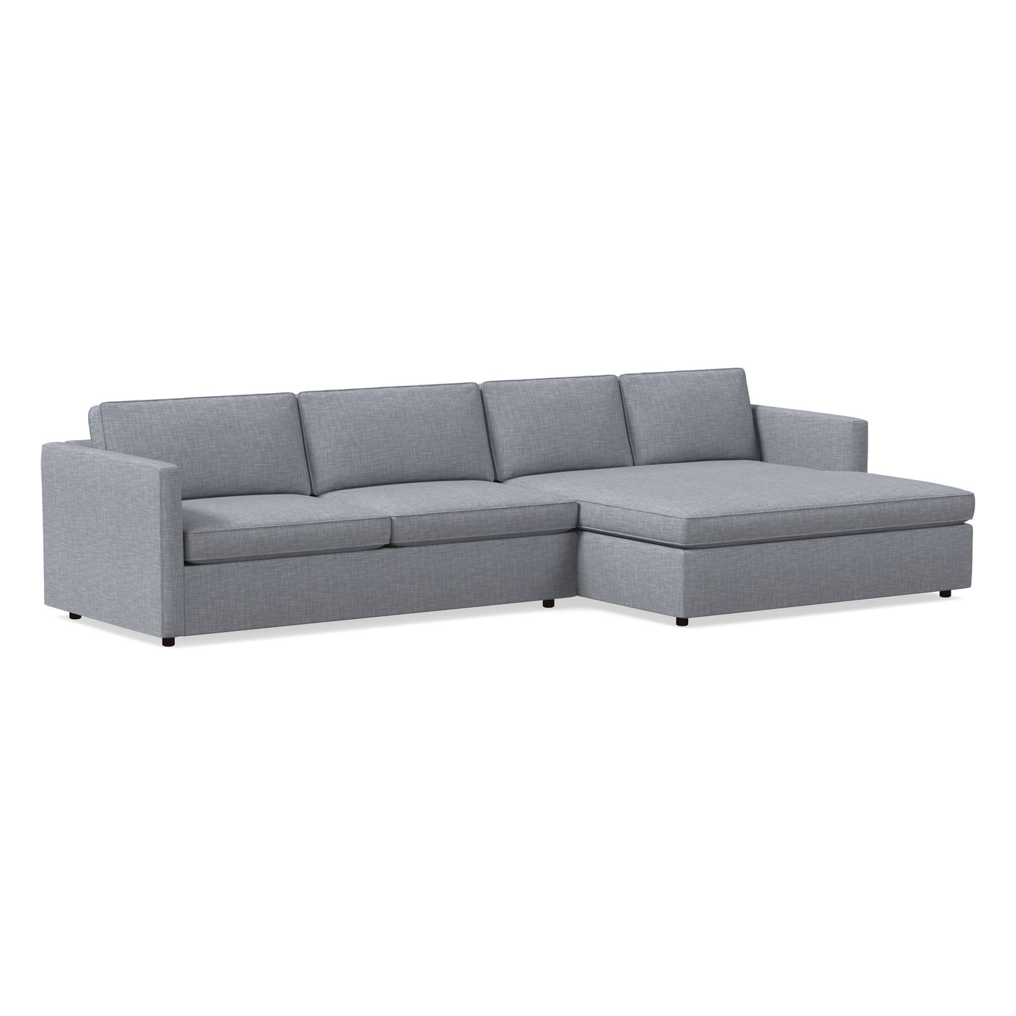 Harris Double Wide Chaise Sectional | Sofa With West Elm