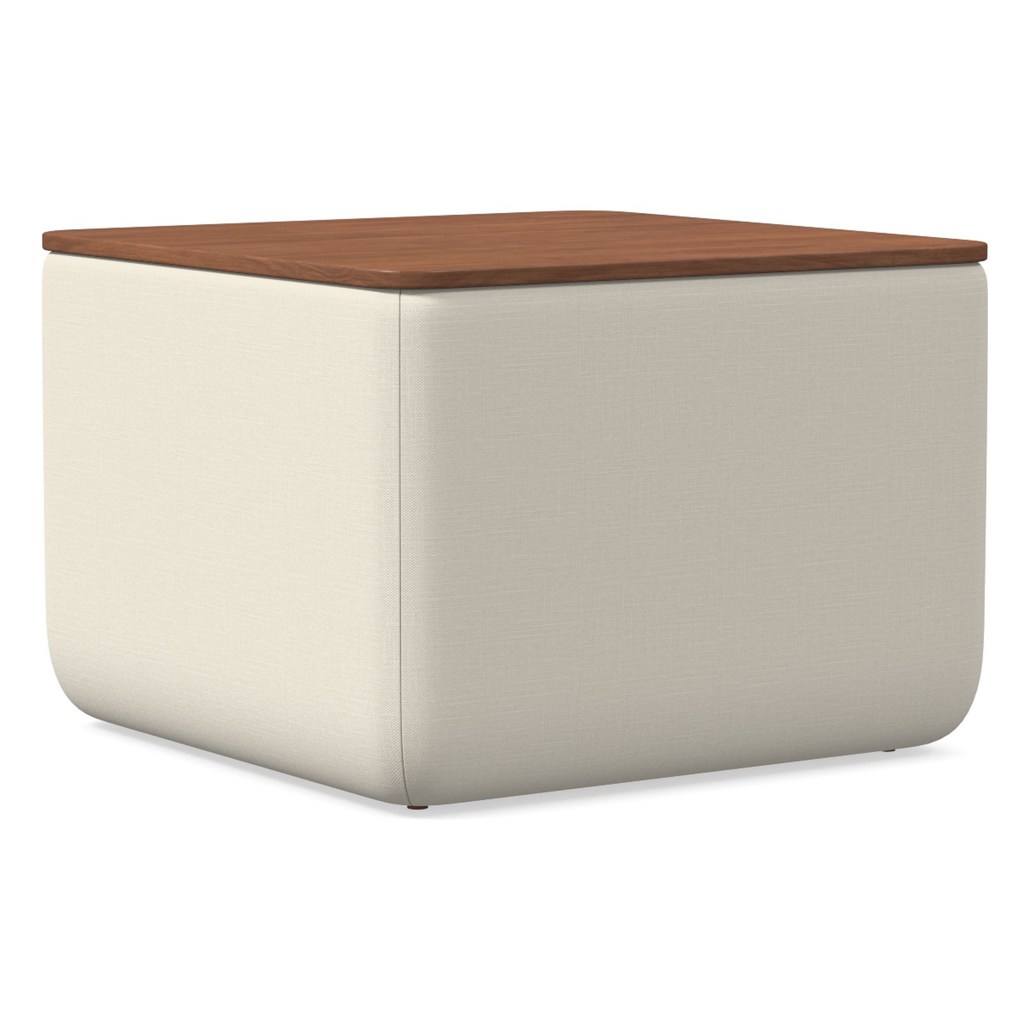 Upholstered Square Storage Ottoman | West Elm