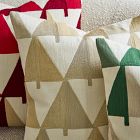 Crewel Colorblock Trees Pillow Cover