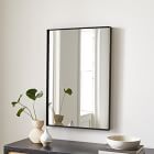 Deep Frame Rectangle Thin Metal Wall Mirror