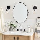 Metal Frame Pivot Oval Wall Mirror - 26&quot;