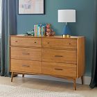 Mid-Century 6-Drawer Kids Dresser (56&quot;)