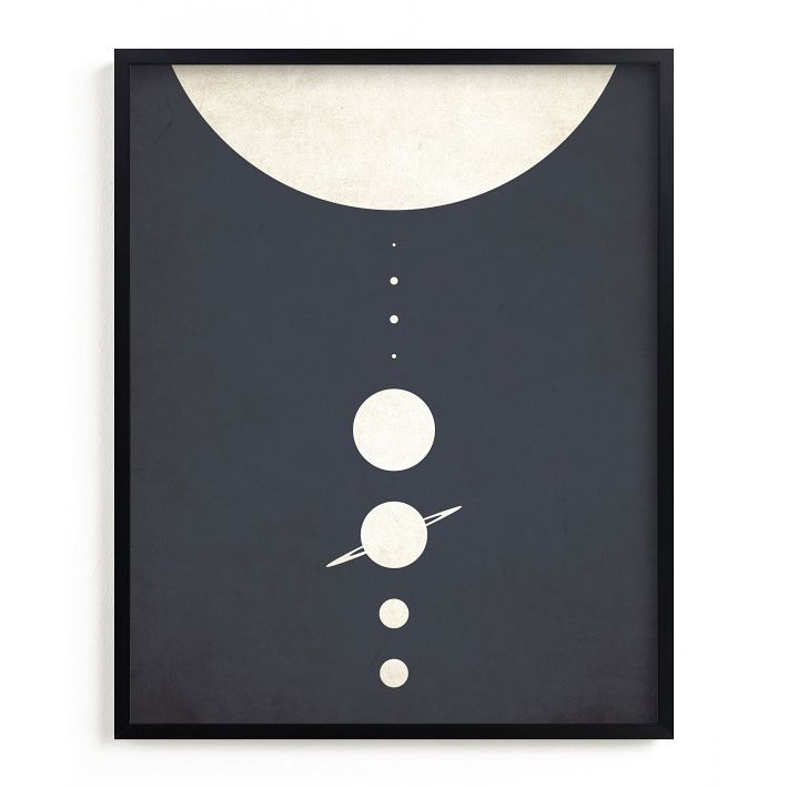 Limited Edition &quot;Planetary Neighbors&quot; Framed Wall Art by Minted for West Elm