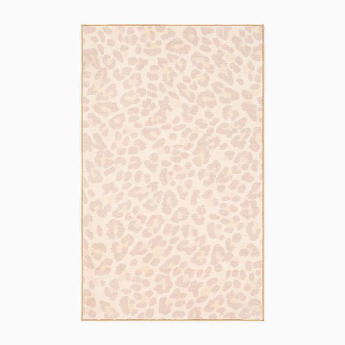 Funky Cheetah Machine Washable Rug