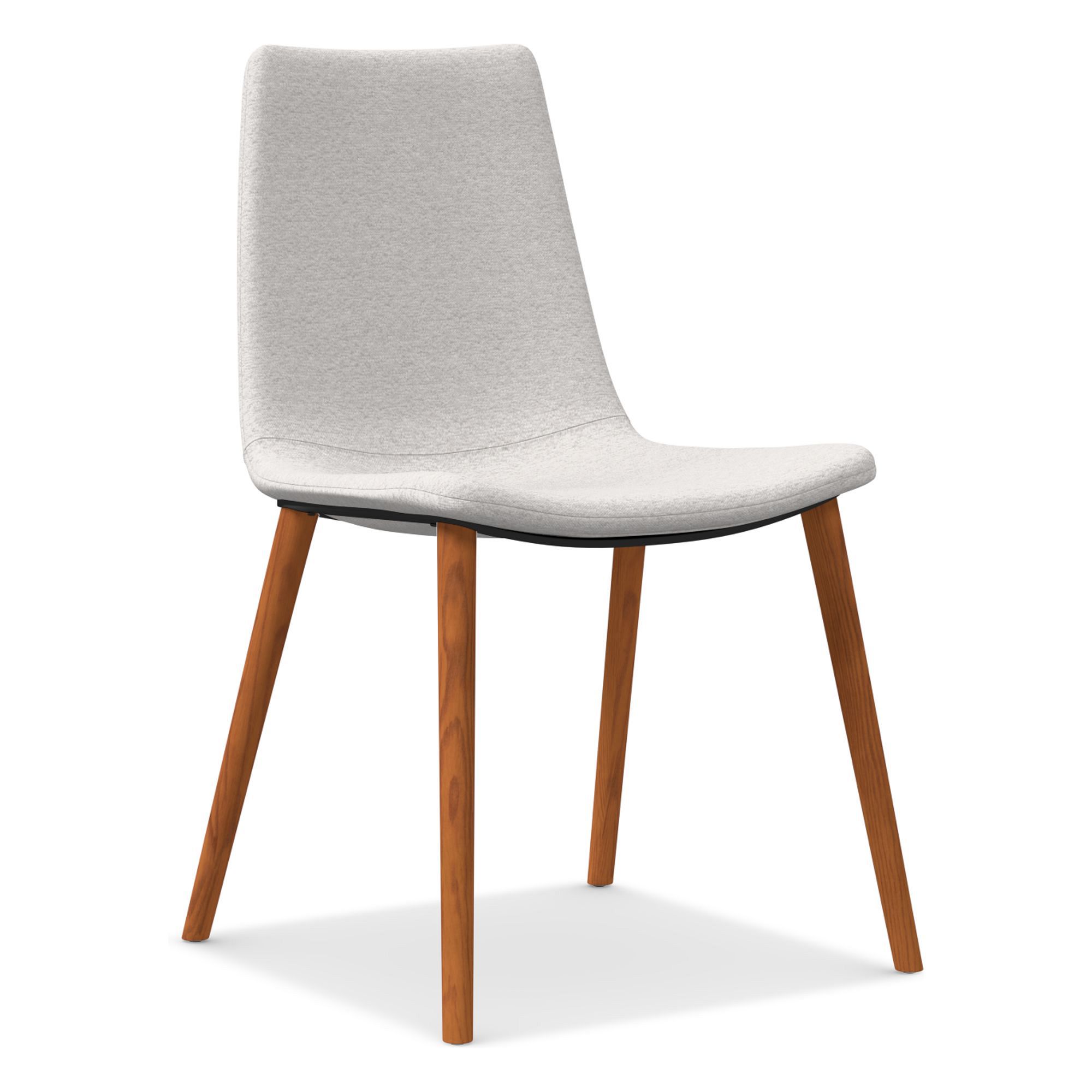 Slope Upholstered Dining Chair - Wood Legs | West Elm