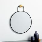 Geometric Hook Round Wall Mirror