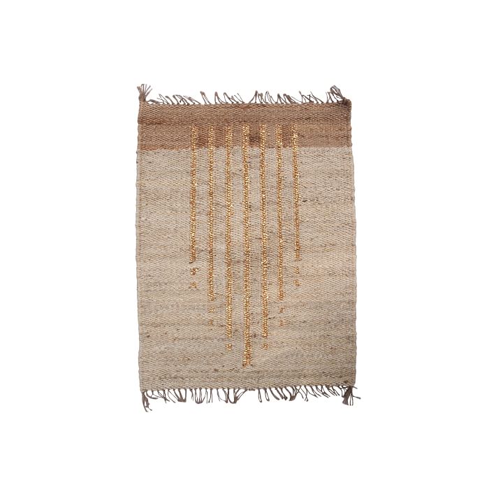 Leah Singh Lola Rug - Gold Lines