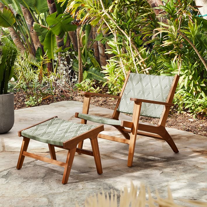 Bondi Outdoor Lounge Chair &amp; Ottoman Set