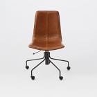 Slope Leather Swivel Office Chair