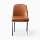 Jack Vegan Leather Metal Frame Dining Chair