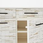 Wood Tiled Media Console (54&quot;)