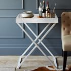 Tall Butler Tray Stand - White