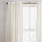 Cotton Canvas Fragmented Lines Curtains (Set of 2) - Frost Gray