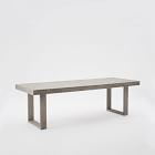 Portside Wood Outdoor Dining Table (76.5&quot;) &amp; Benches Set