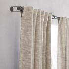 Cotton Textured Weave Curtain &amp; Blackout Lining - Ivory