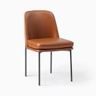 Jack Vegan Leather Metal Frame Dining Chair