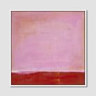 Red on Pink Framed Wall Art by Laura Gunn