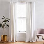 Washed Cotton Canvas Curtains (Set of 2) - White
