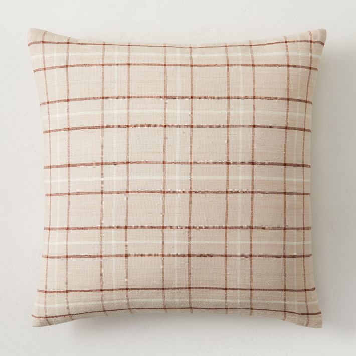 Heather Taylor Home Open Plaid Silk Pillow Cover