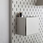 design bite Powder-Coated Pegboard Entryway Organizer - Bone