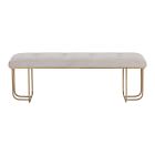 Two-Toned Upholstered Bench