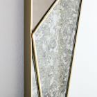 Tinted Faceted Hex Wall Mirror - 56&quot;