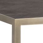 Low Profile Wood &amp; Metal Side Table