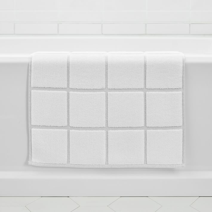 Organic Tile Sculpted Bath Mat